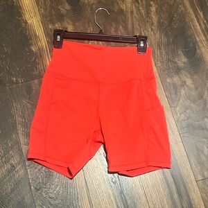 Zella Women's Vibrant Red Bike Shorts